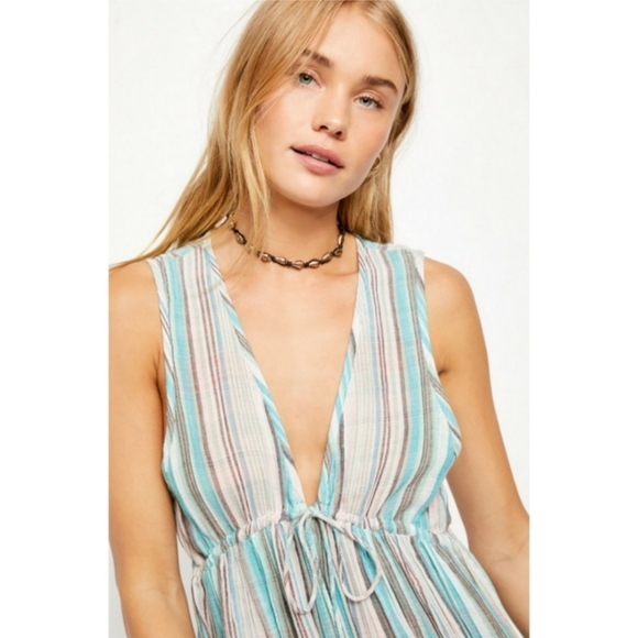 NWOT Free People Cotton Mini Dress - Large - Picture 6 of 12